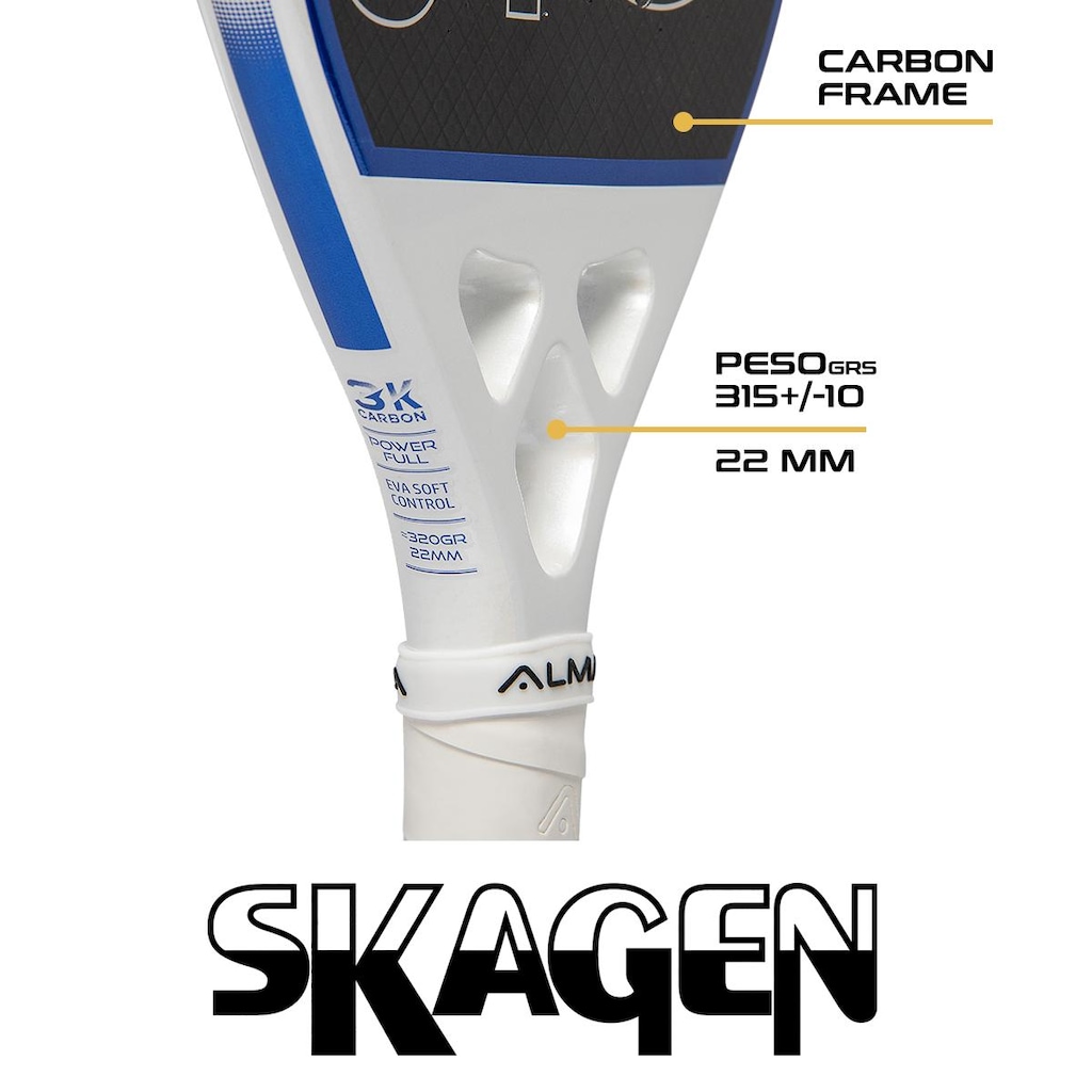 Imagem 5 do produto Raquete Beach Tennis Skagen Alma Genius 3K
