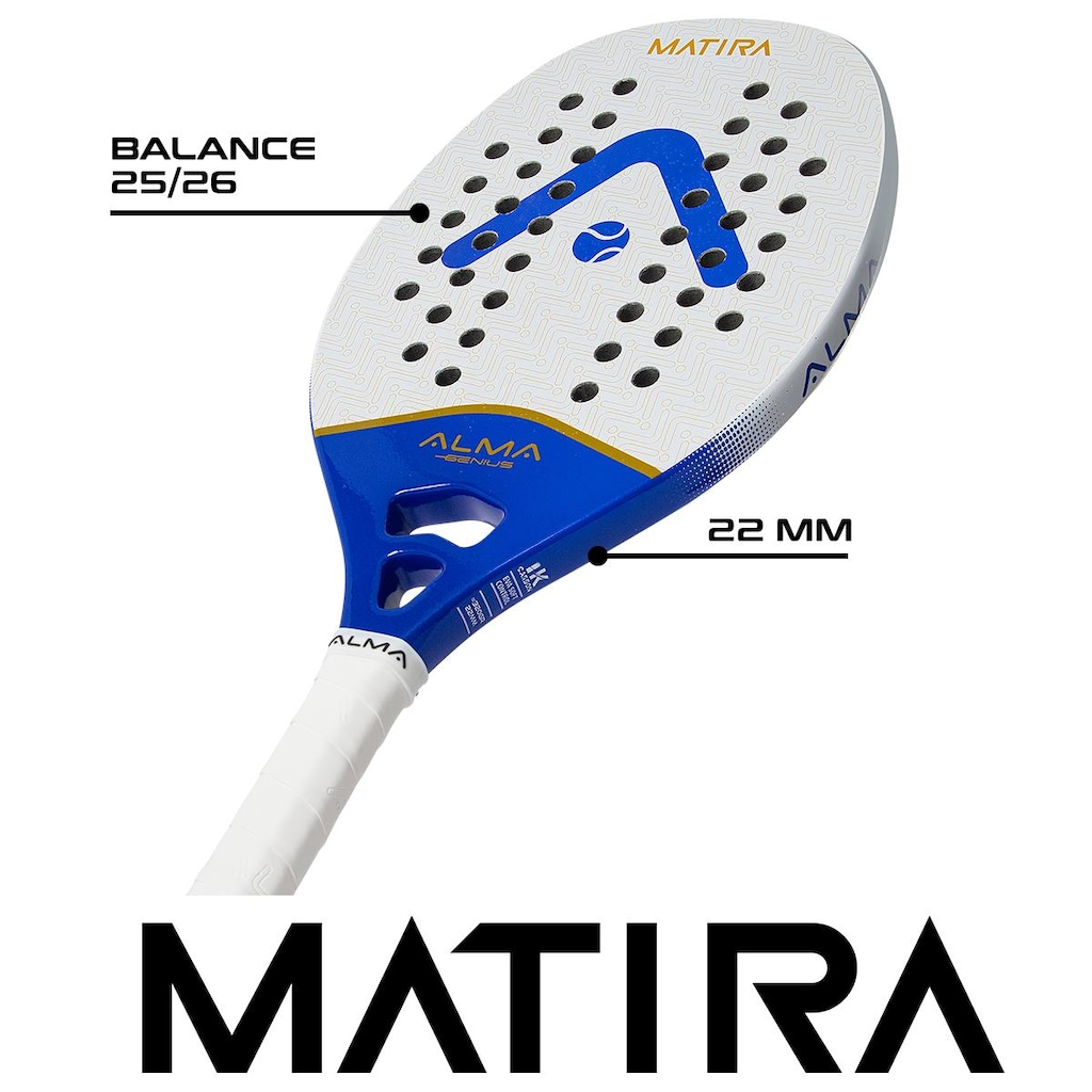 Imagem 3 do produto Raquete Beach Tennis Matira Alma Genius1K