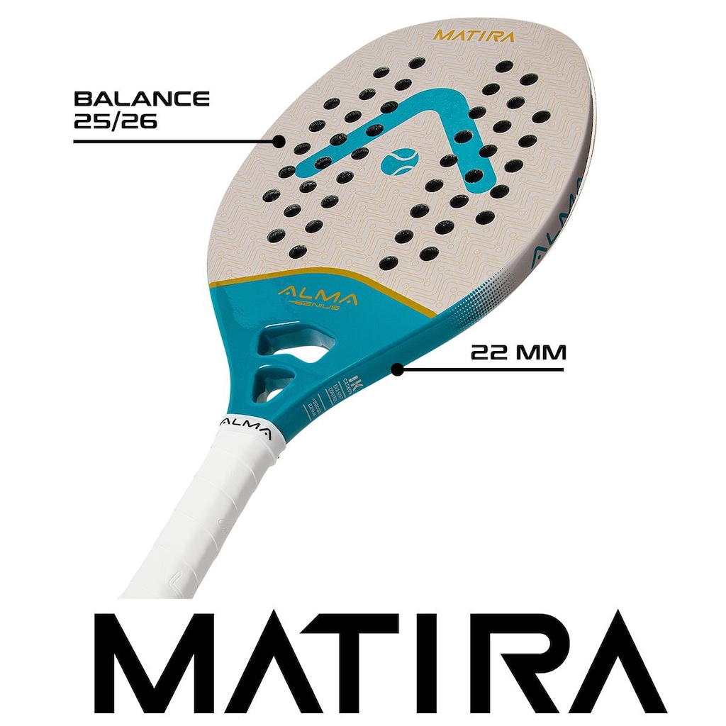 Imagem 3 do produto Raquete Beach Tennis Matira Alma Genius 1K