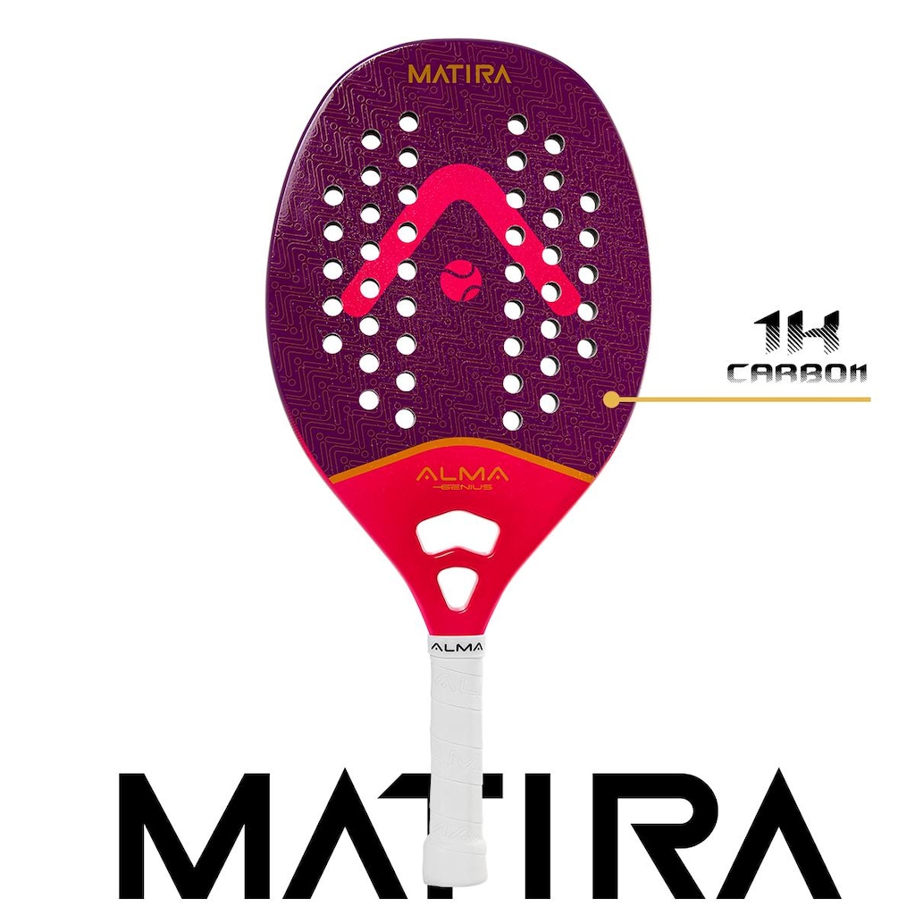 Imagem 2 do produto Raquete Beach Tennis Matira Alma Genius 1K