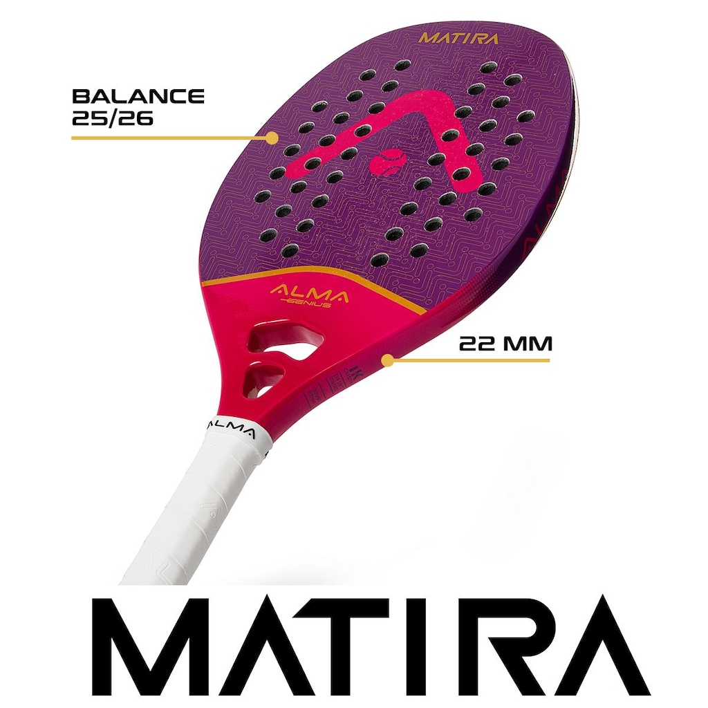 Imagem 3 do produto Raquete Beach Tennis Matira Alma Genius 1K