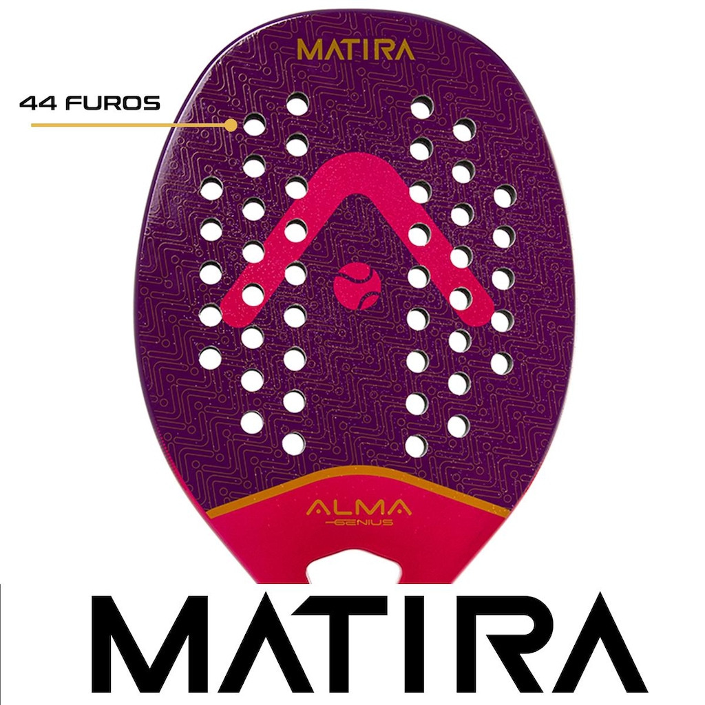 Imagem 5 do produto Raquete Beach Tennis Matira Alma Genius 1K