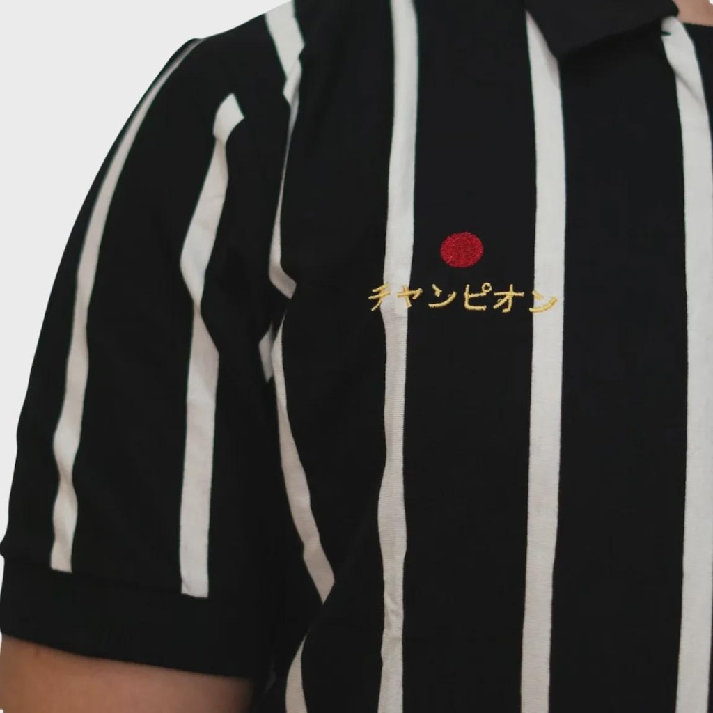 Imagem 4 do produto Camisa do Corinthians Polo Japão Retrô - Masculina