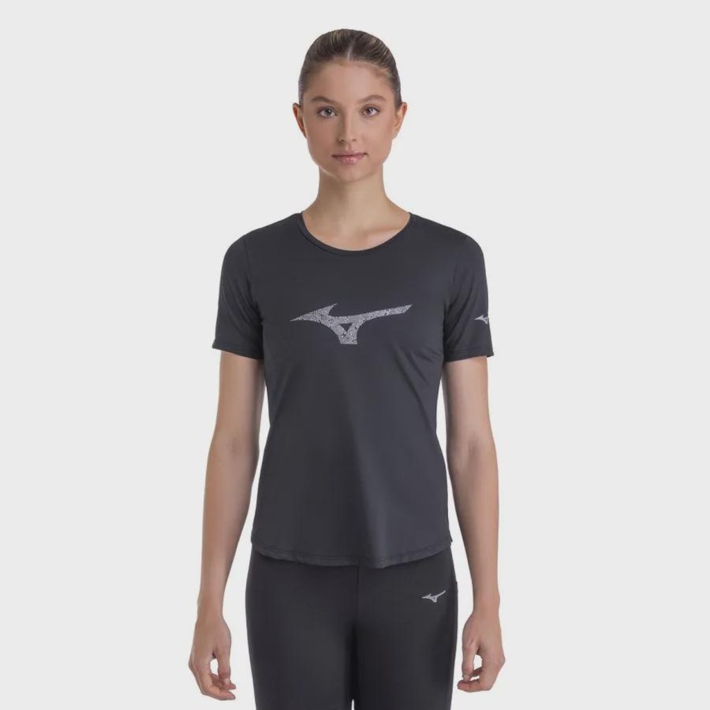 Camiseta de Corrida Mizuno Focus Stamp 2 Feminino