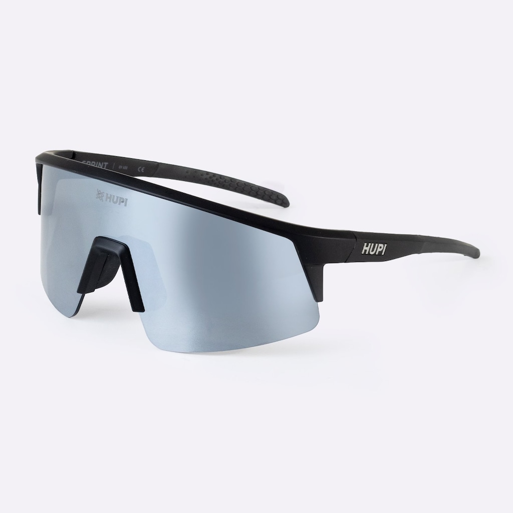 Óculos HUPI Sprint Preto Lente Prata Espelhado