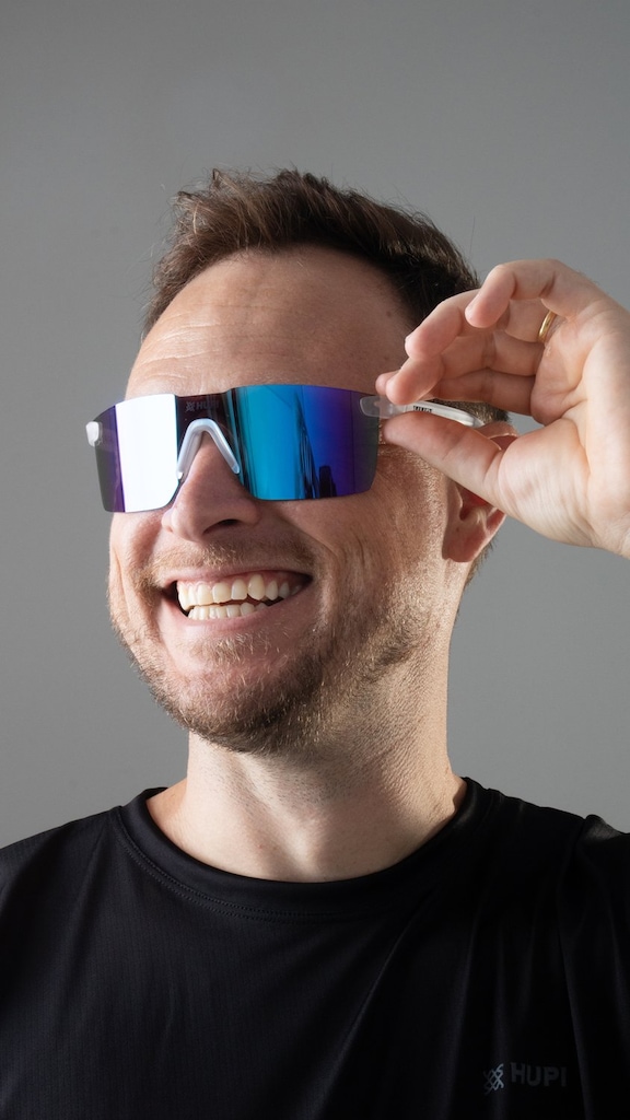 Imagem 2 do produto Óculos HUPI Nitro Cristal Lente Azul Espelhado