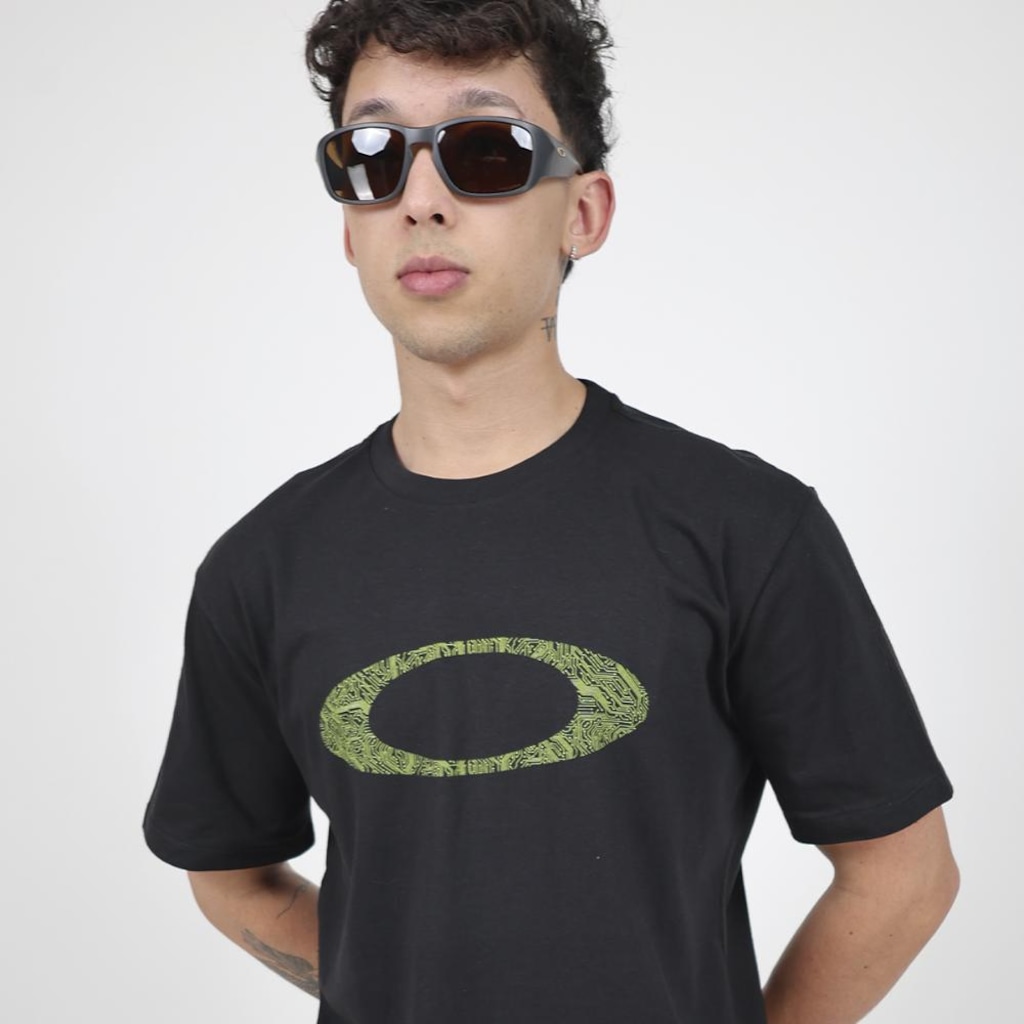 Imagem 2 do produto Camiseta Oakley Ellipse Motherboard SS Tee Blackout - Masculina