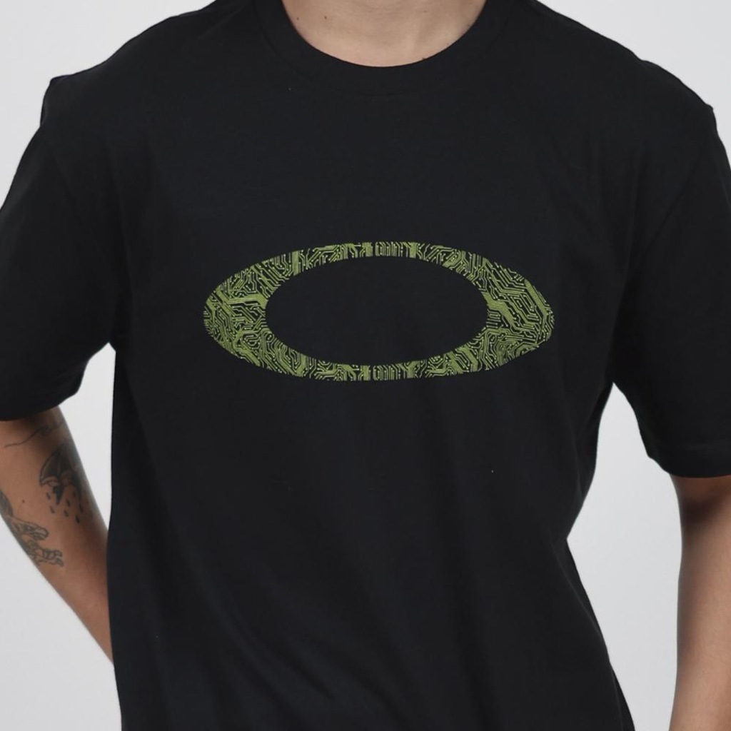 Imagem 5 do produto Camiseta Oakley Ellipse Motherboard SS Tee Blackout - Masculina