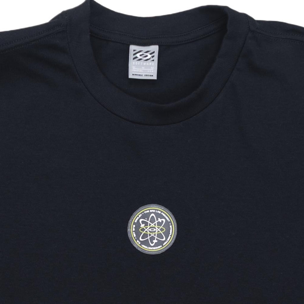 Imagem 3 do produto Camiseta Oakley Mad Lab Rubber Logo SS Tee Blackout - Masculina