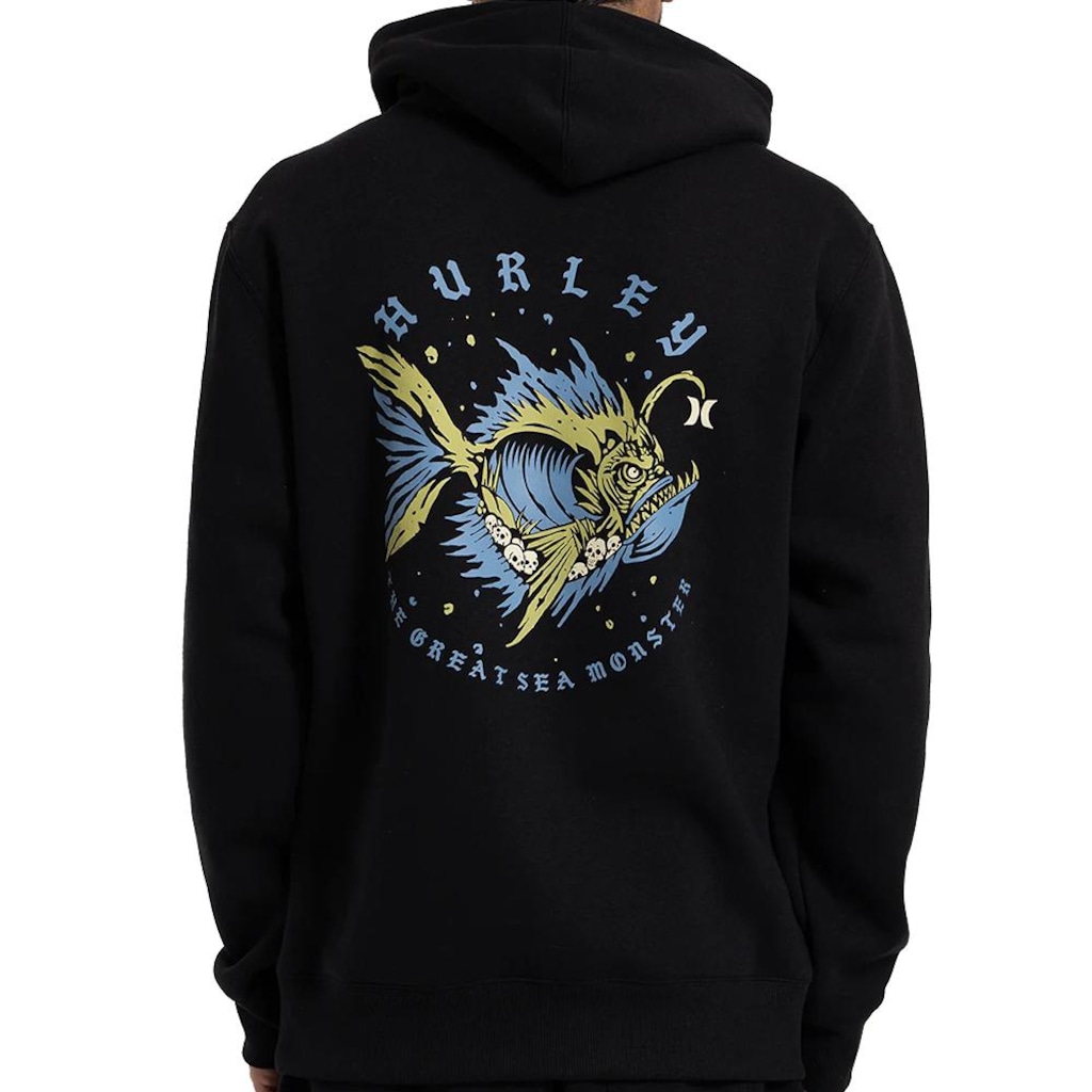 Imagem 2 do produto Moletom Hurley Canguru Sea Monster WT26 - Masculino