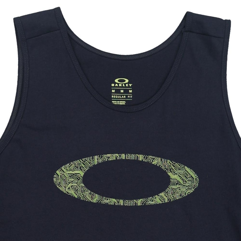 Camiseta Regata Masculina Oakley Ellipse Motherboard Tank Blackout