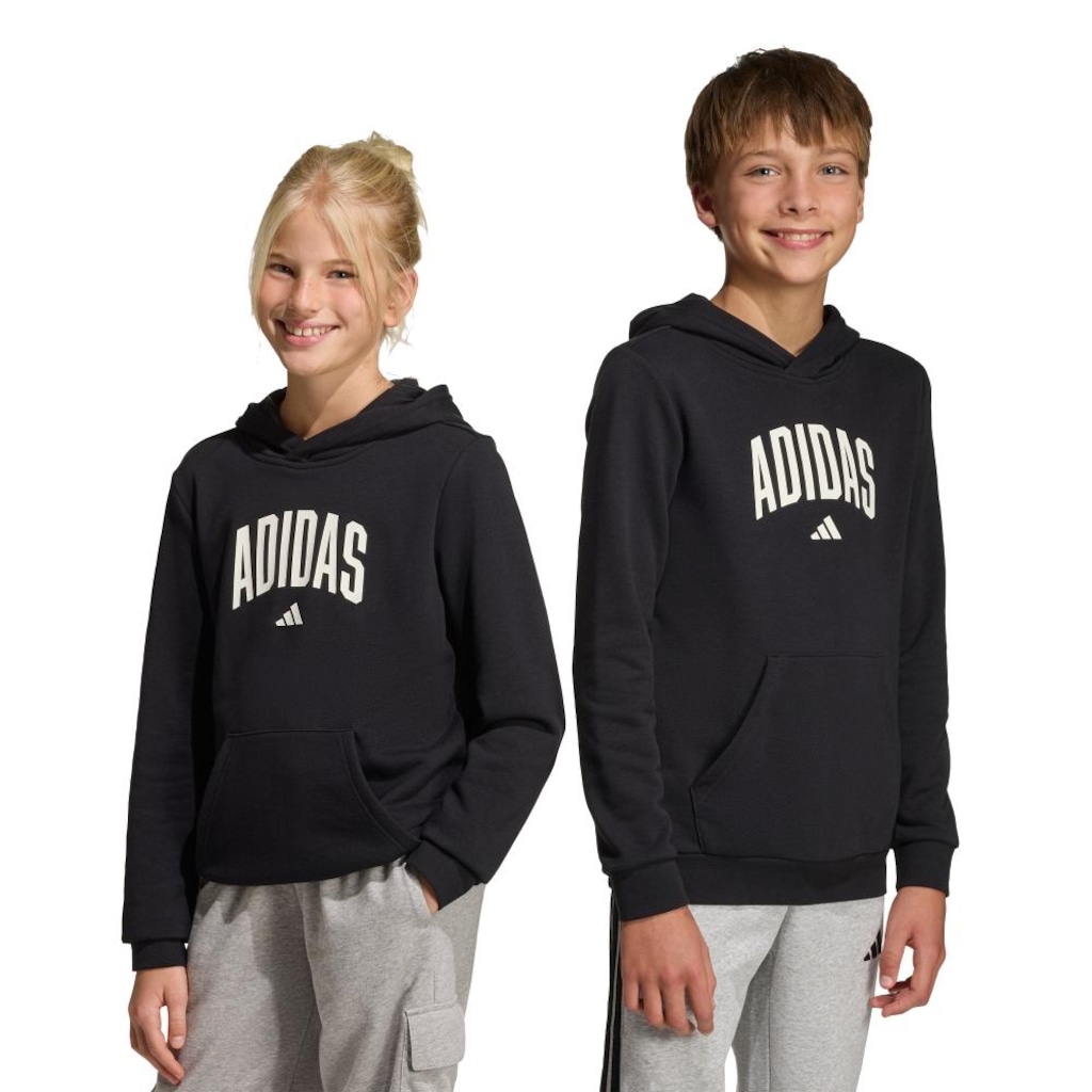 Blusão com Capuz adidas Estampada Codes Collegiate Infantil