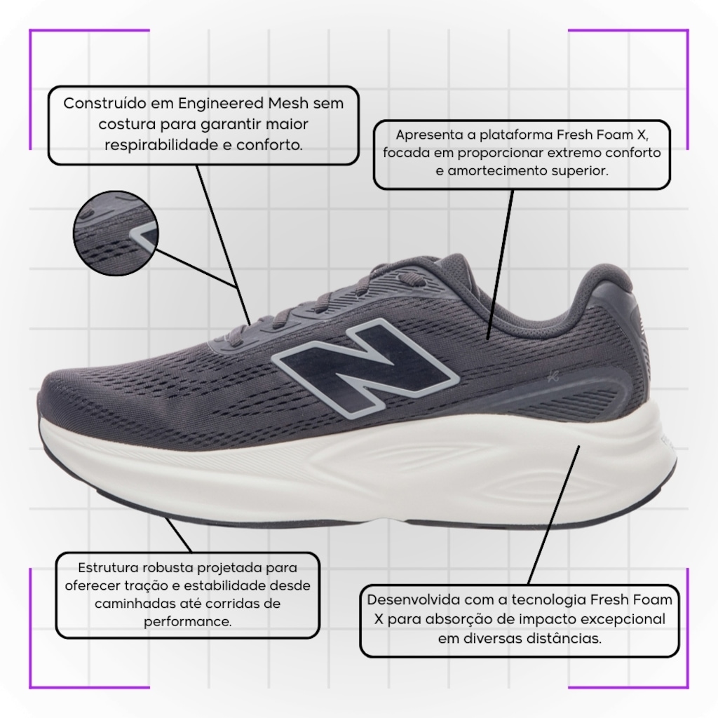 Imagem 3 do produto Kit Tênis New Balance Kaiha Road V2 e Meia - Masculino