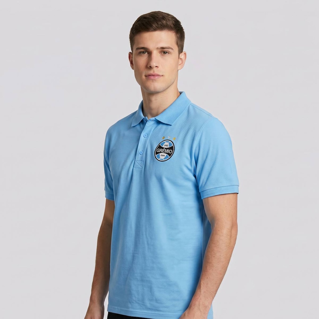 Imagem 2 do produto Camisa Polo do Grêmio Piquet - Masculina