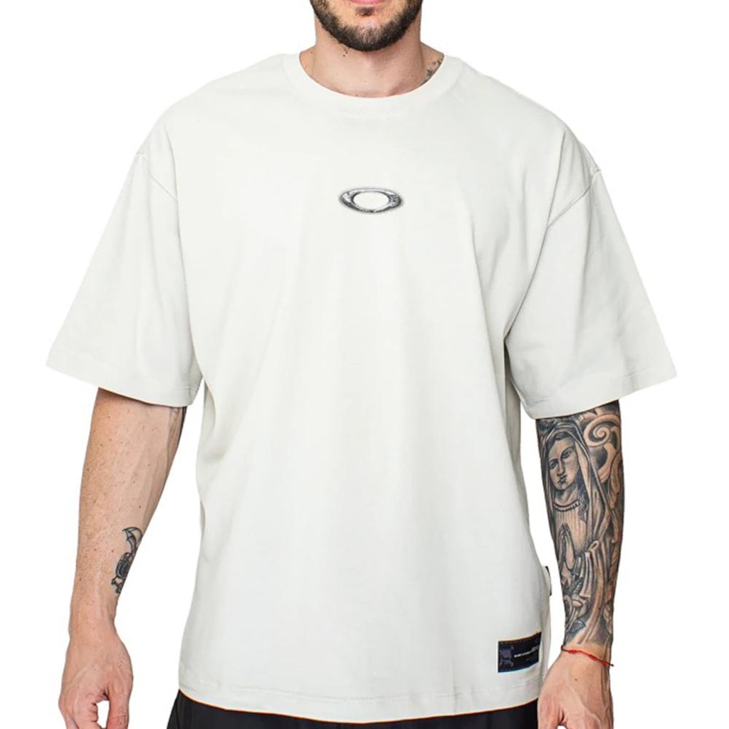 Camiseta Oakley Teeth Footprint SS WT26 Mist - Masculina