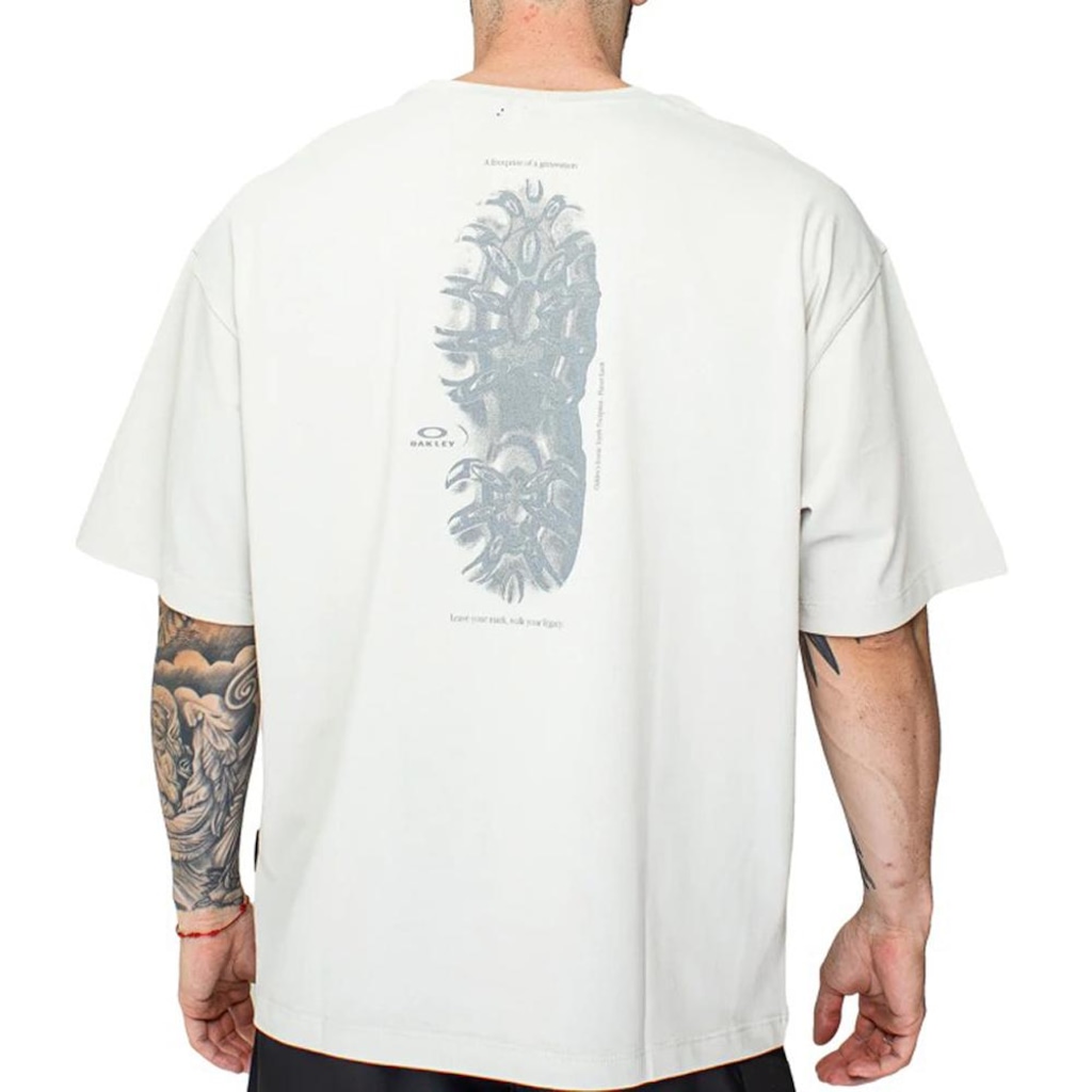 Imagem 2 do produto Camiseta Oakley Teeth Footprint SS WT26 Mist - Masculina