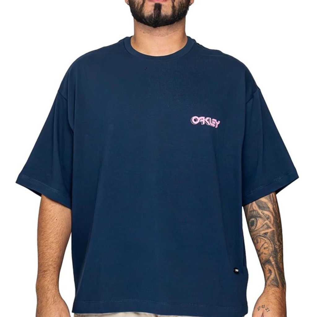 Camiseta Oakley B1B Warp Graphic SS WT26 Abyss - Masculina