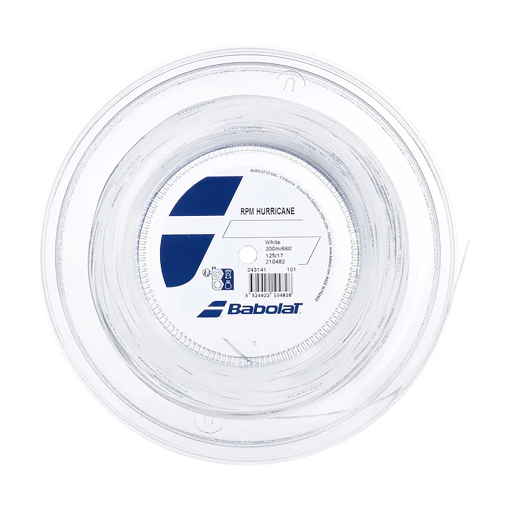 Corda para Raquete de Tênis Babolat Hurricane 1.25/17 200M