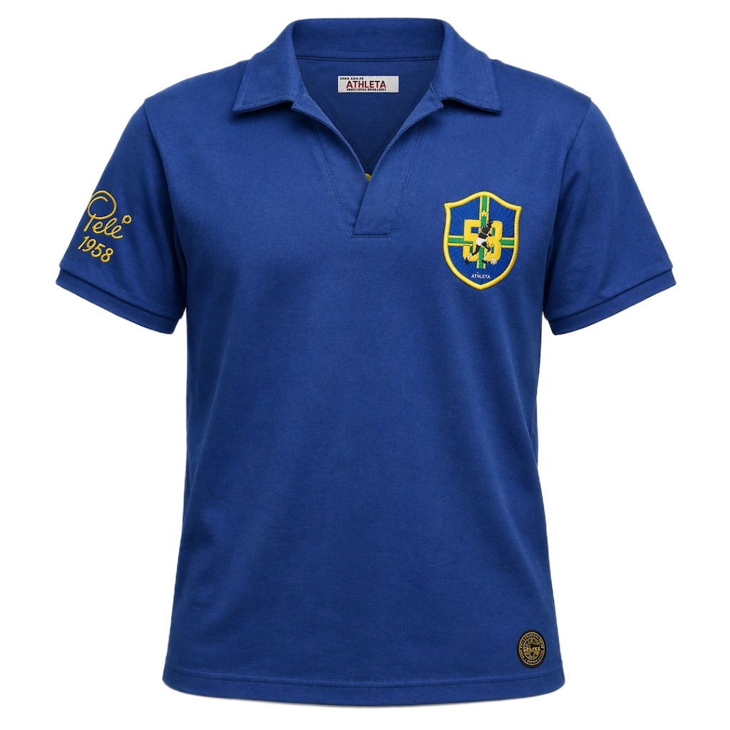 Camisa do Brasil Athleta Retrô 1958  - Masculina