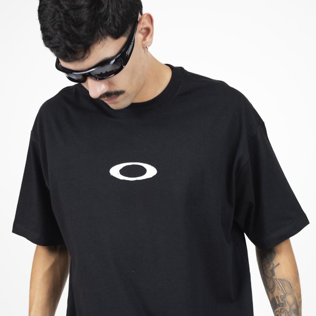 Imagem 4 do produto Camiseta Oakley Ellipse Fluid SS Tee Blackout - Masculina