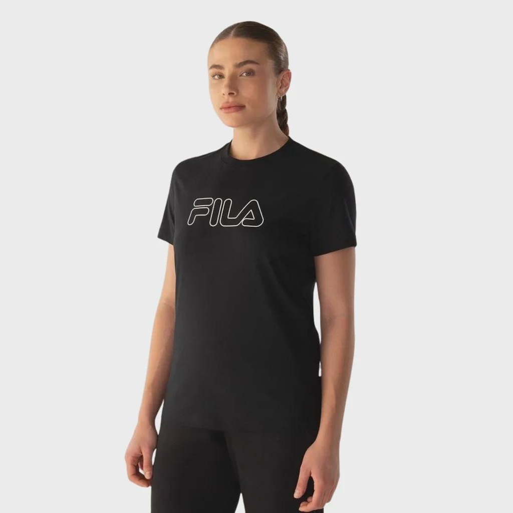 Camiseta Fila Regular Basic Outline - Feminina