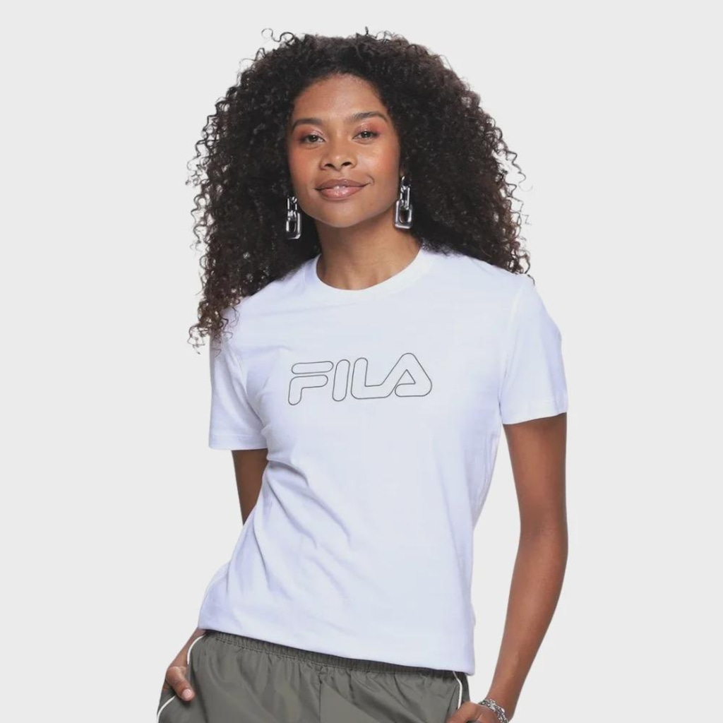 Camiseta Fila Regular Basic Outline - Feminina
