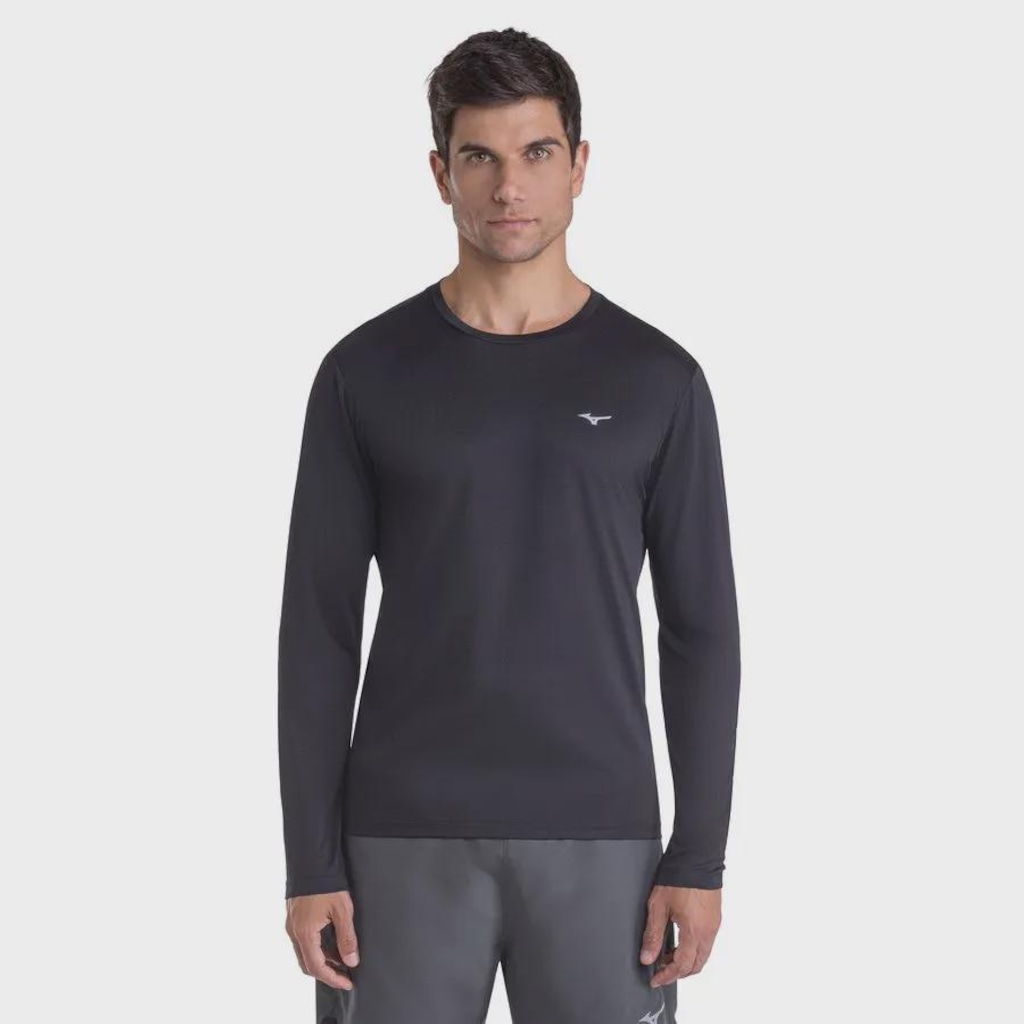Camiseta de Corrida Manga Longa Mizuno Nirvana Masculina