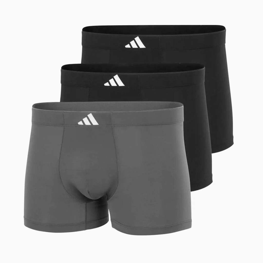 Kit Cueca Boxer adidas Active Micro Tech com 3 Peças - Masculina