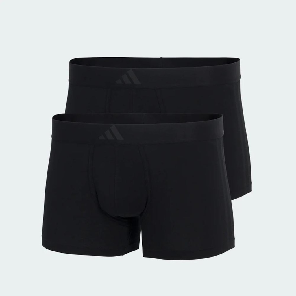 Kit Cueca Boxer adidas 3 Listras Active Flex Algodão com 2 Peças - Masculina