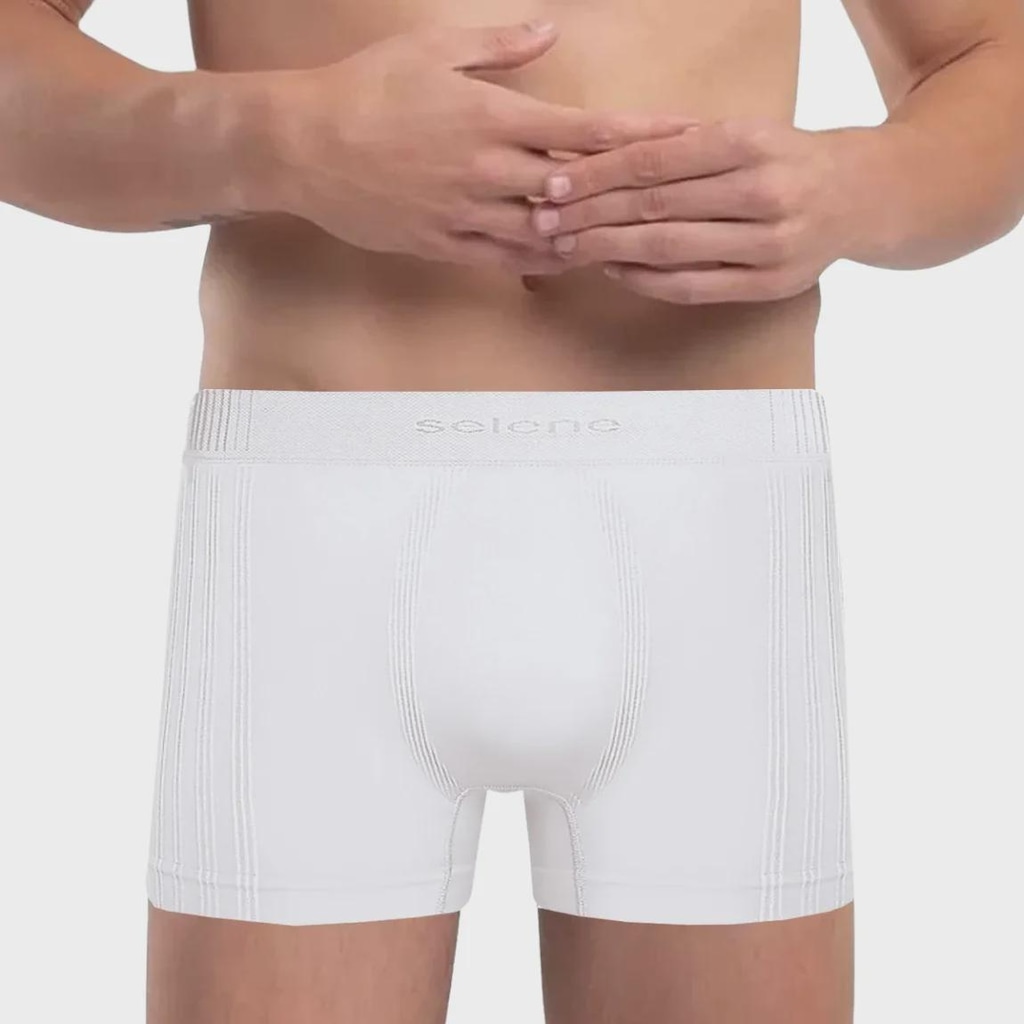 Cueca Boxer Selene Poliamida Sem Costura - Adulto