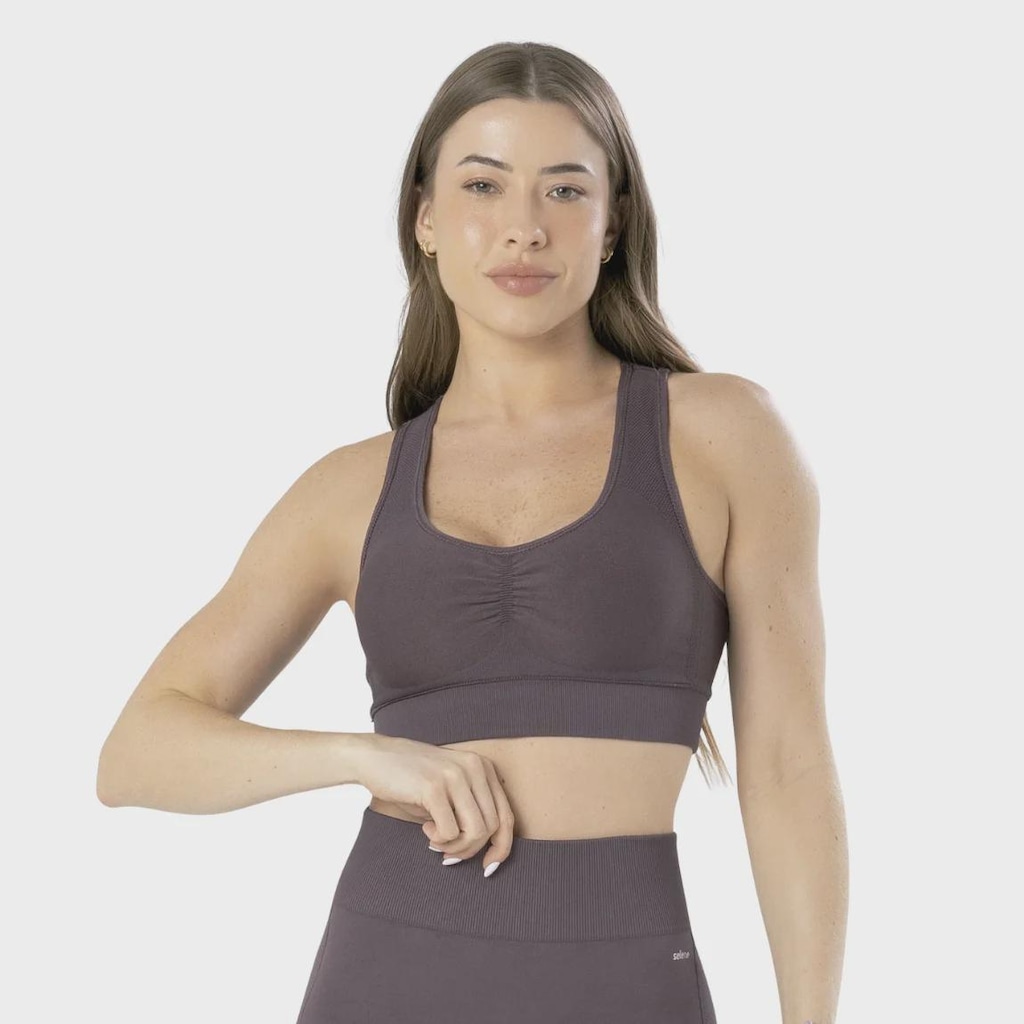 Top Selene Fitness Sem Costura - Feminina