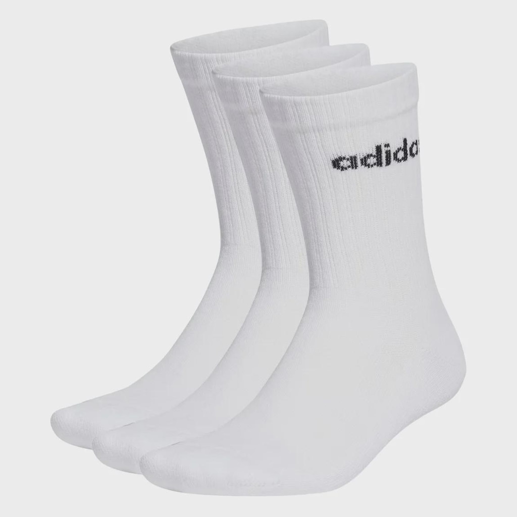 Meia adidas Linear Crew 3 Pares