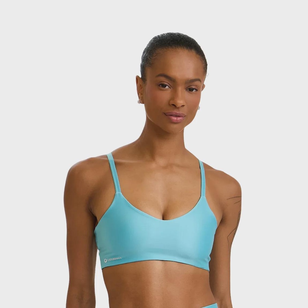 Top Caju Brasil Atletika Com Brilho e Compressão - Feminino