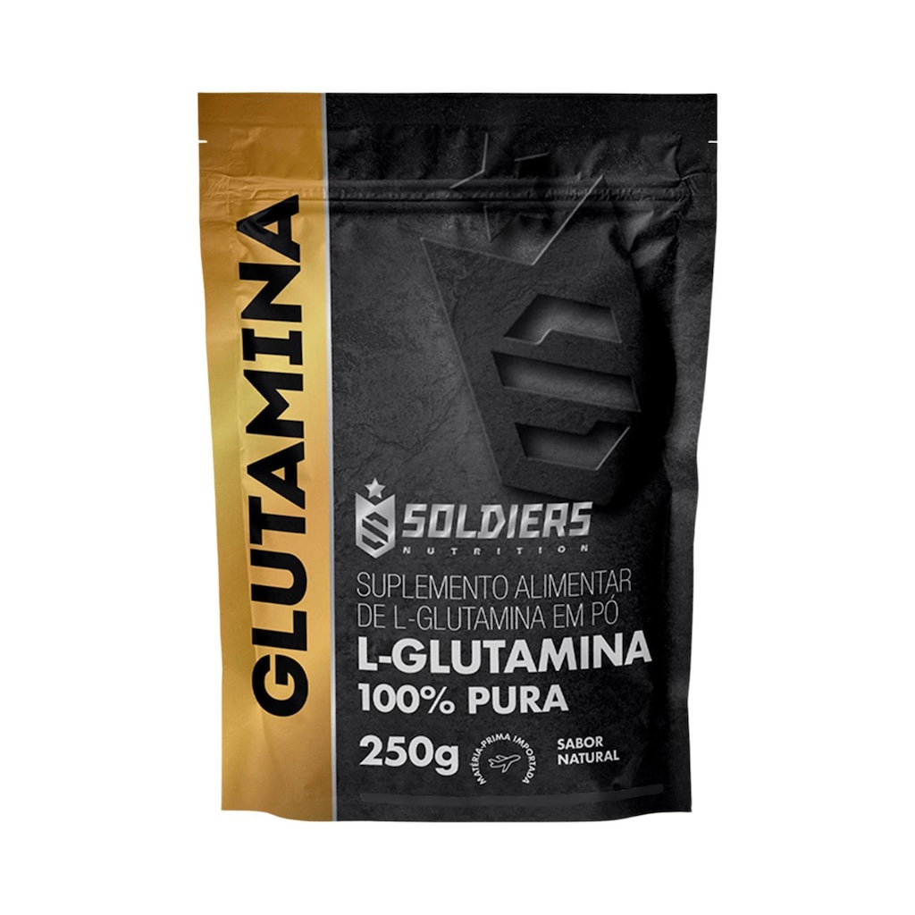 L-Glutamina 250g 100% Pura Suplemento Nutricional - Soldiers Nutrition