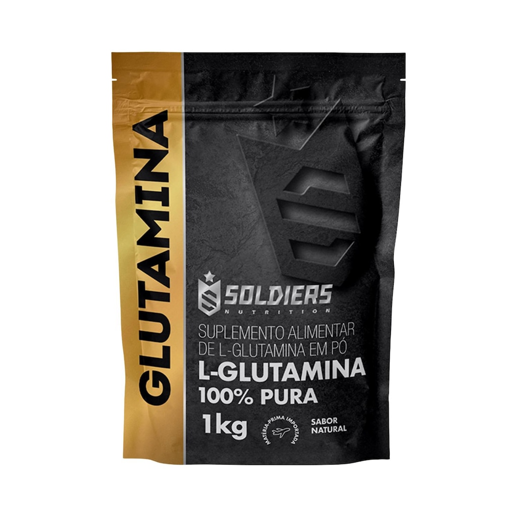 L-Glutamina 1Kg 100% Pura Suplemento Nutricional - Soldiers Nutrition