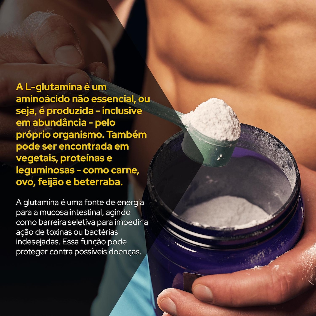 Imagem 2 do produto L-Glutamina 500g 100% Pura Suplemento Nutricional - Soldiers Nutrition