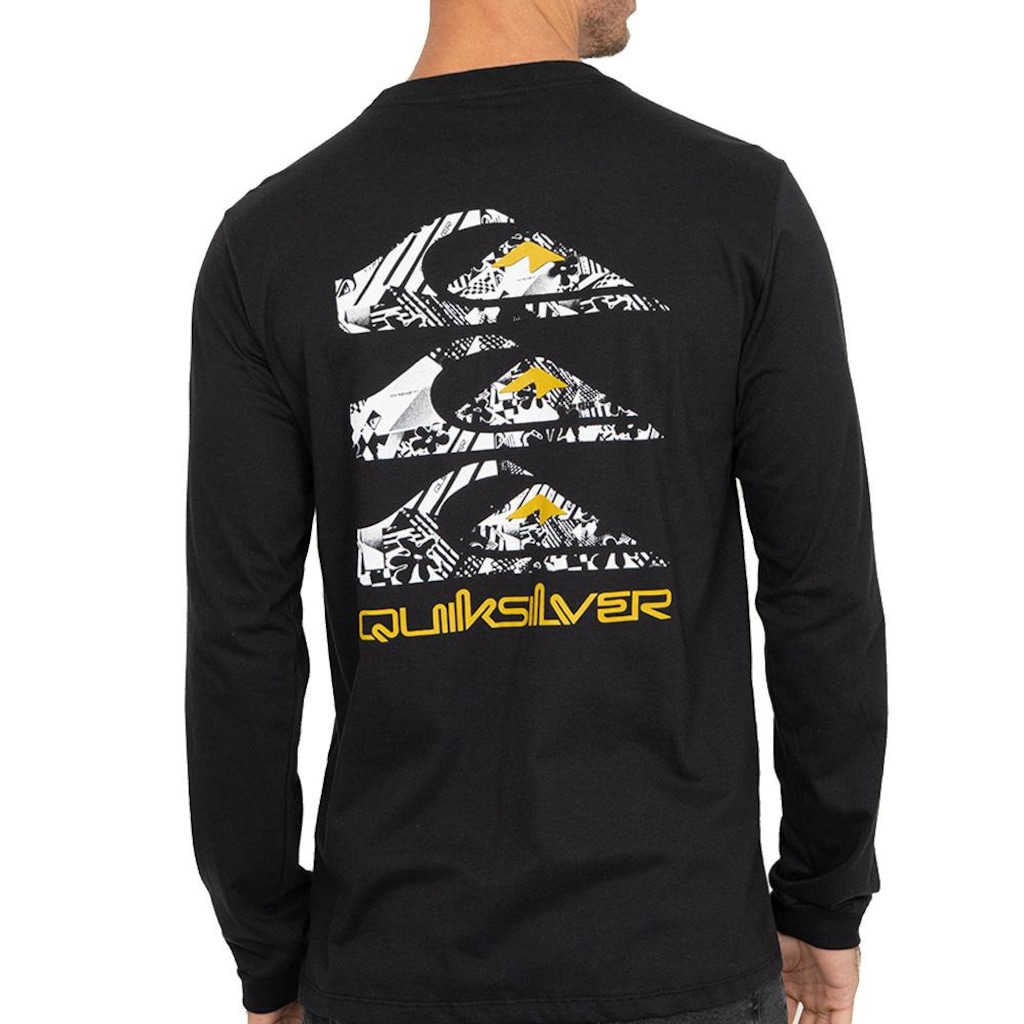 Imagem 2 do produto Camiseta Quiksilver Manga Longa Three Logo WT26 - Masculina