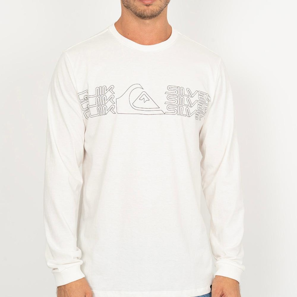 Camiseta Quiksilver Manga Longa Big Block WT26 - Masculina