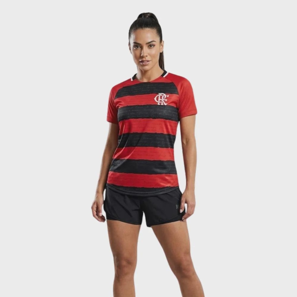 Imagem 2 do produto Camiseta do Flamengo Manto Raglan86  - Feminina