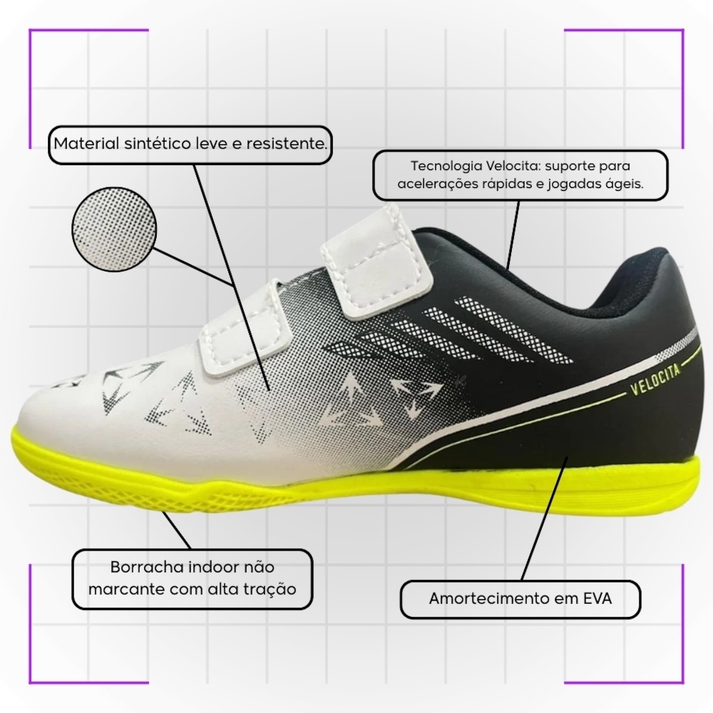 Imagem 3 do produto Chuteira de Futsal Infantil Velocita - Umbro