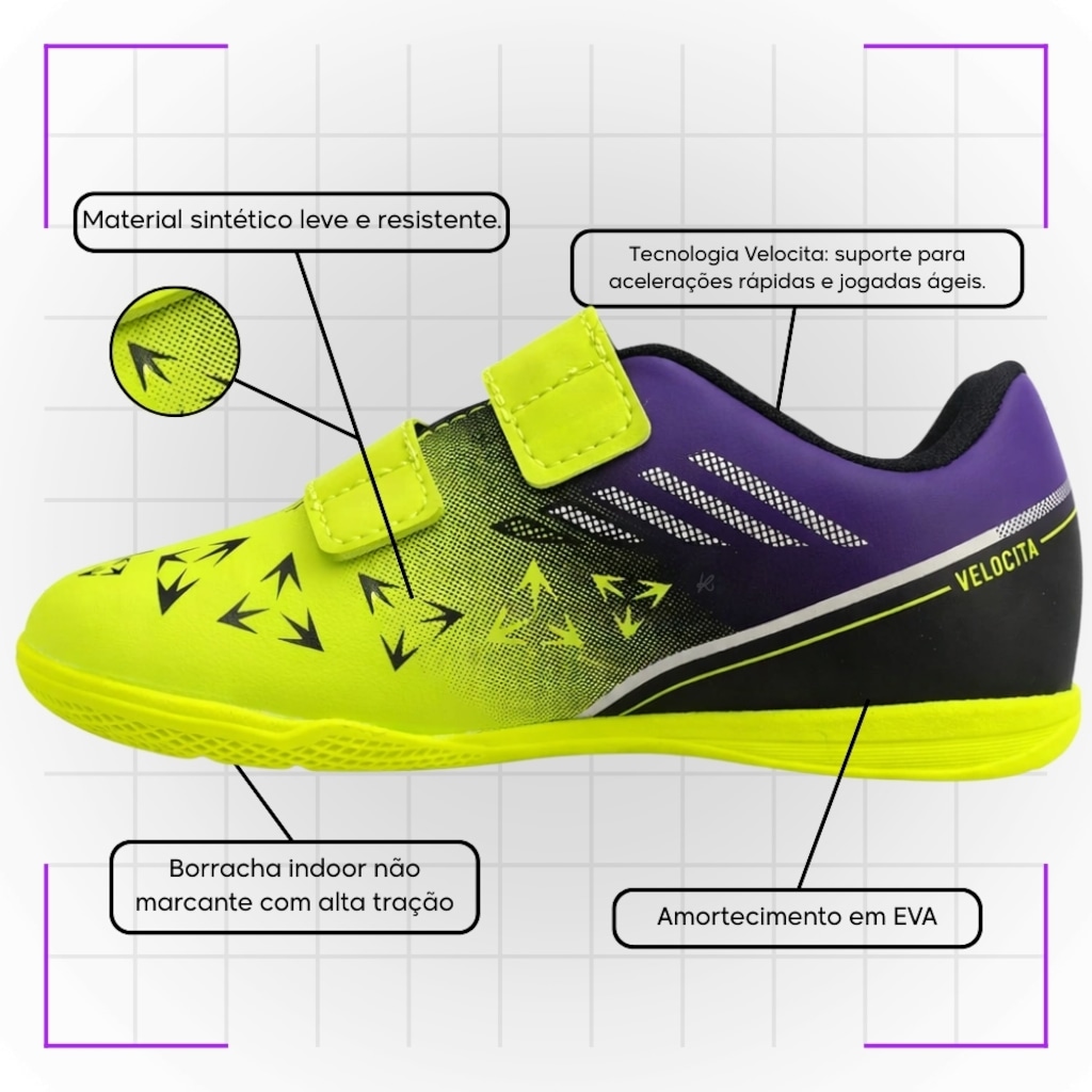 Imagem 3 do produto Chuteira de Futsal Infantil Velocita - Umbro