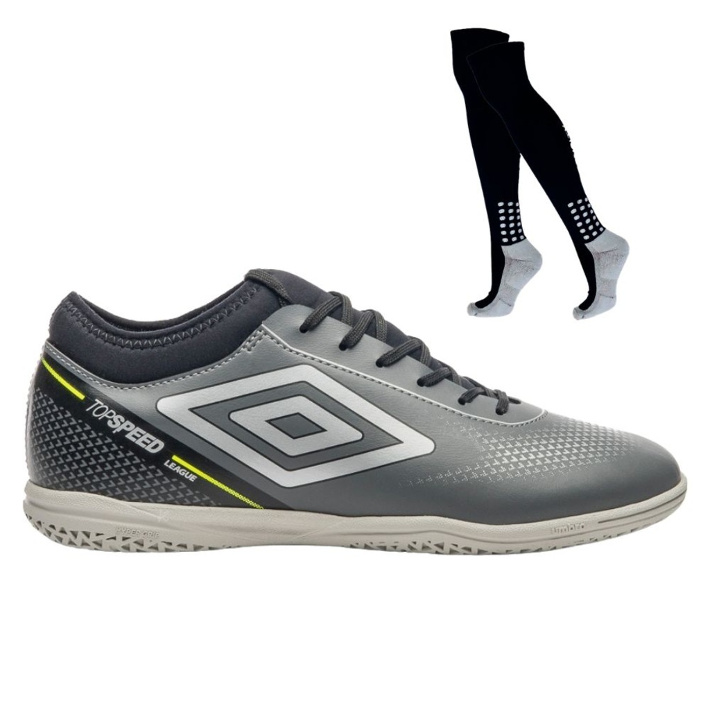 Kit Chuteira de Futsal Adulto Adamant Top Speed League E Meião - Umbro