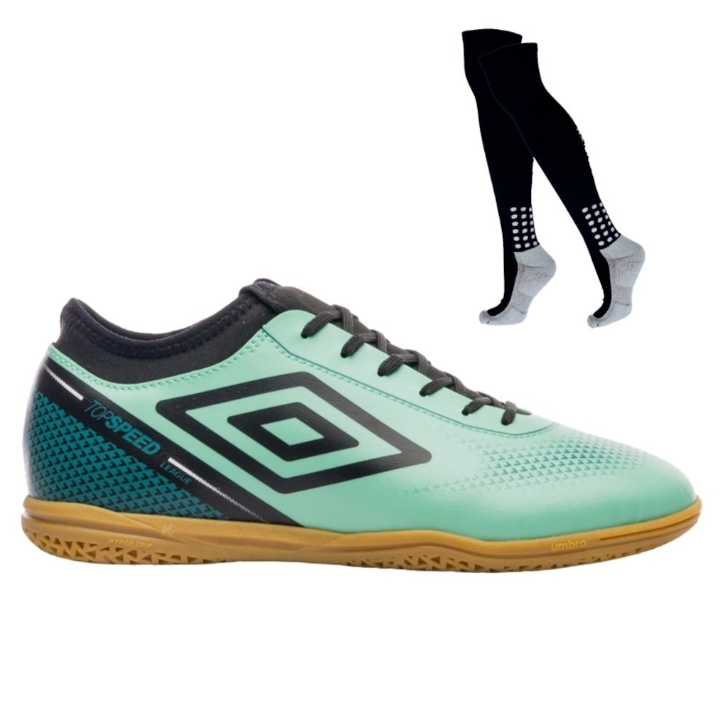 Kit Chuteira de Futsal Adulto Adamant Top Speed League E Meião - Umbro