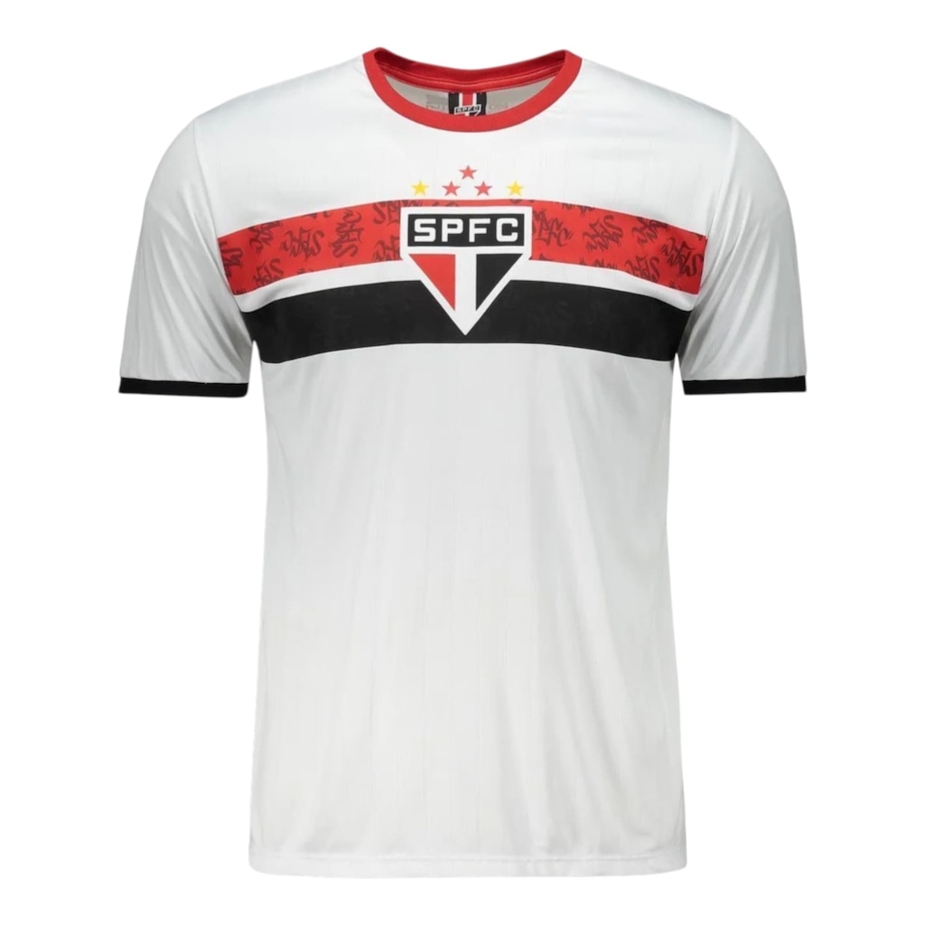 Camiseta do São Paulo Braziline Stencil - Masculina