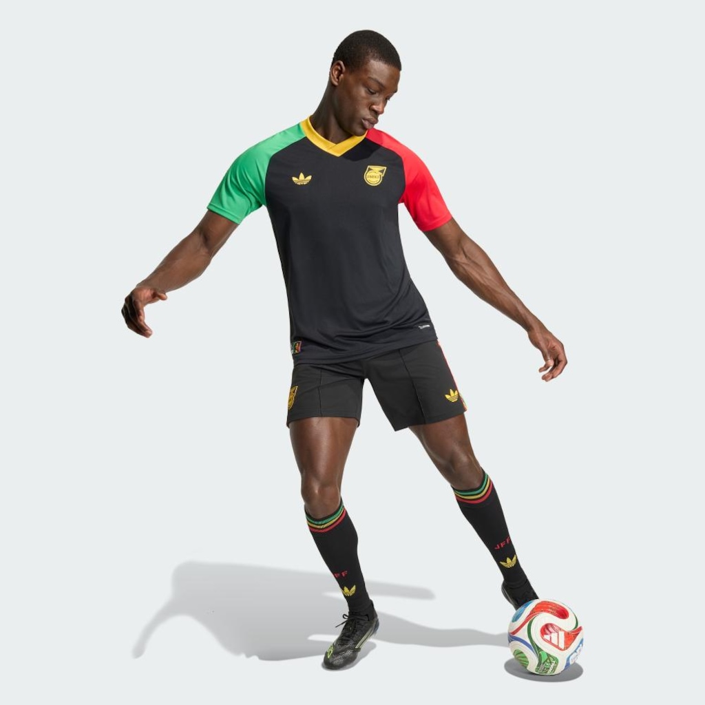 Imagem 4 do produto Camisa II pré-jogo Jamaica 26 x Bob Marley adidas Masculino