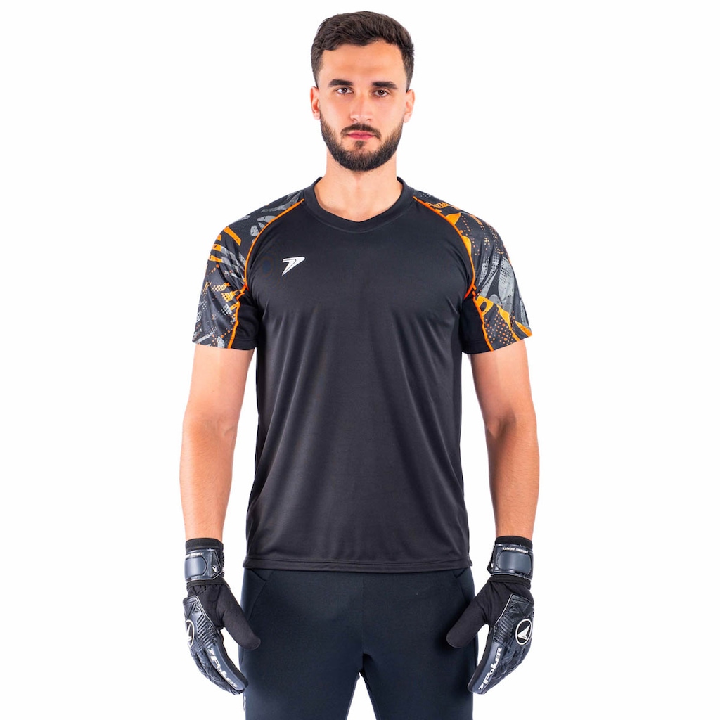 Camisa Poker Goleiro Manga Curta Sublimada Sentinela - Masculino