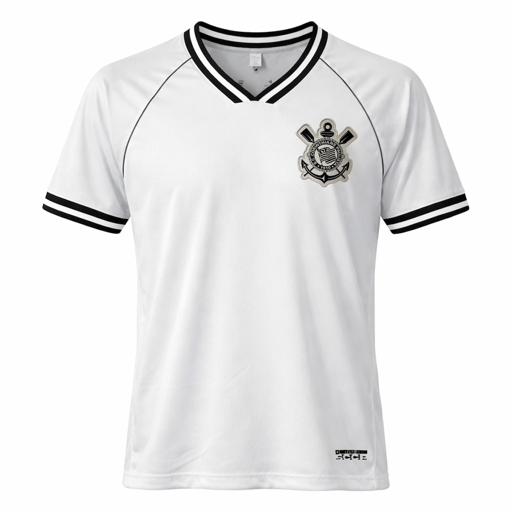 Camiseta do Corinthians Raglan Símbolo Bordado Coimbra - Masculina
