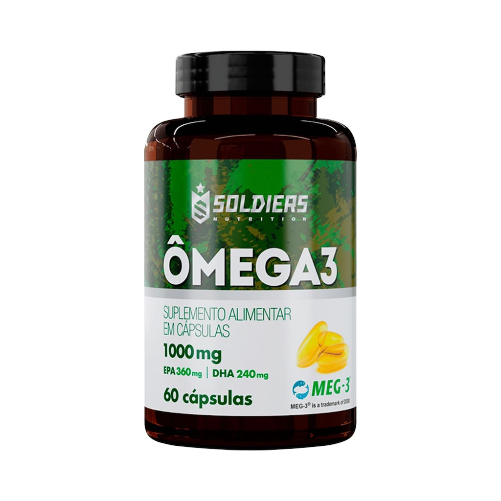 Ômega 3 1000mg 60 Caps - Soldiers Nutrition