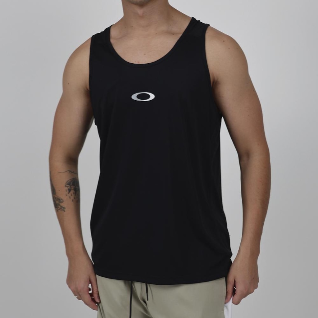 Imagem 2 do produto Camiseta Regata Masculina Oakley TRN Dynamic Mesh Tank Blackout