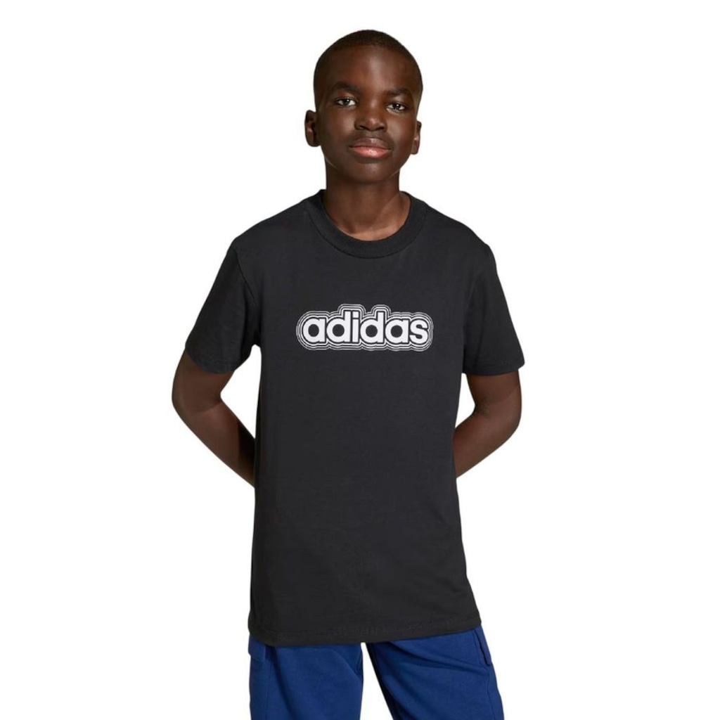 Camiseta Infantil adidas M/C Essentials Linear Logo